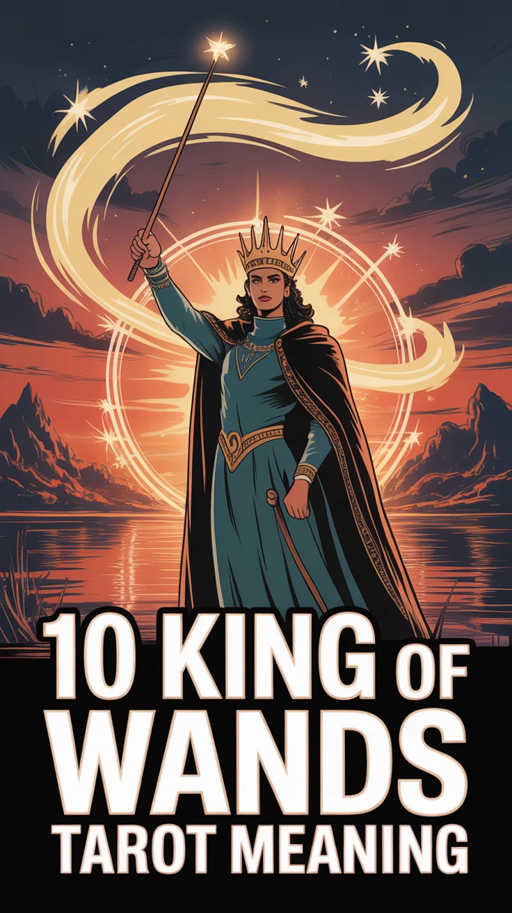 👑 10 King Of Wands Tarot Meaning