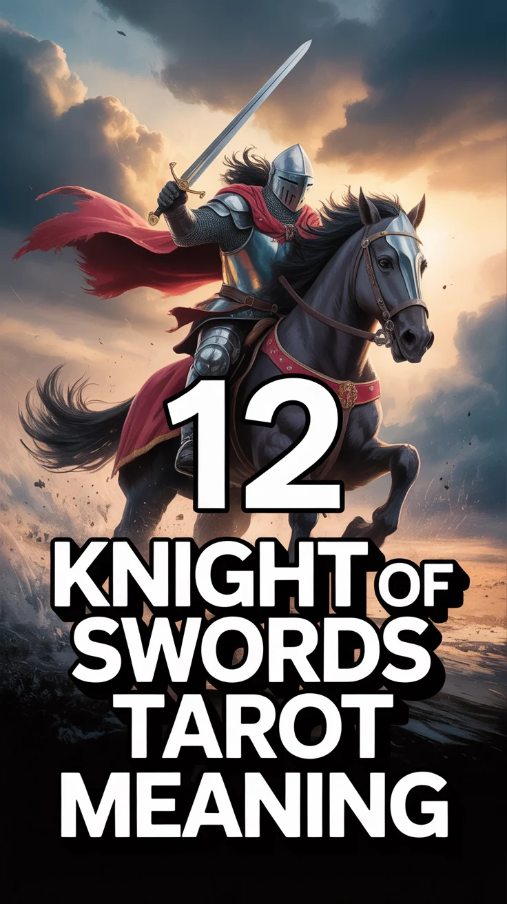 ⚔️ 12 Knight Of Swords Tarot Meaning