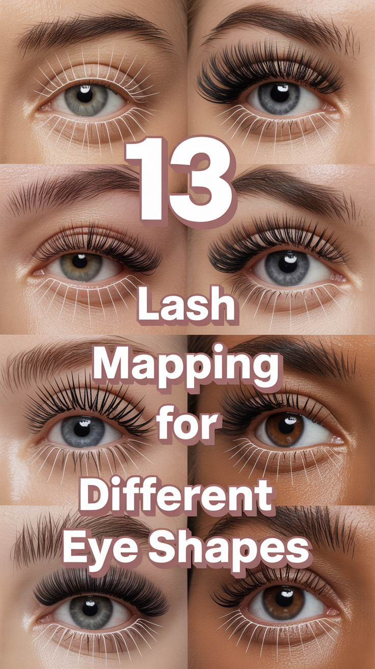✨ 13 Lash Mapping For Different Eye Shapes