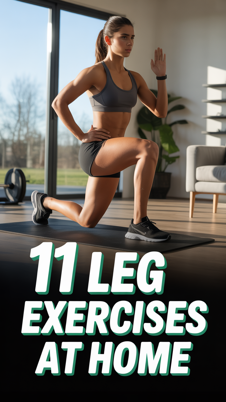 💪 11 Leg Exercises At Home
