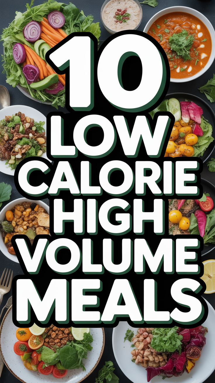🥗 10 Low Calorie High Volume Meals