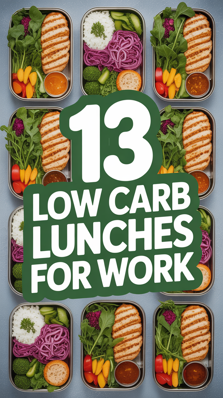 🥦 13 Low Carb Lunches For Work