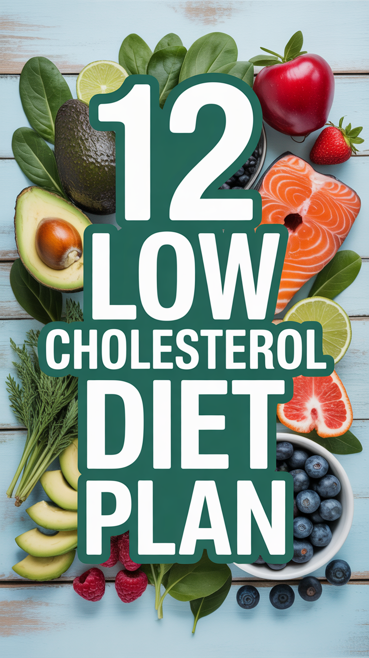 🌱 12 Low Cholesterol Diet Plan