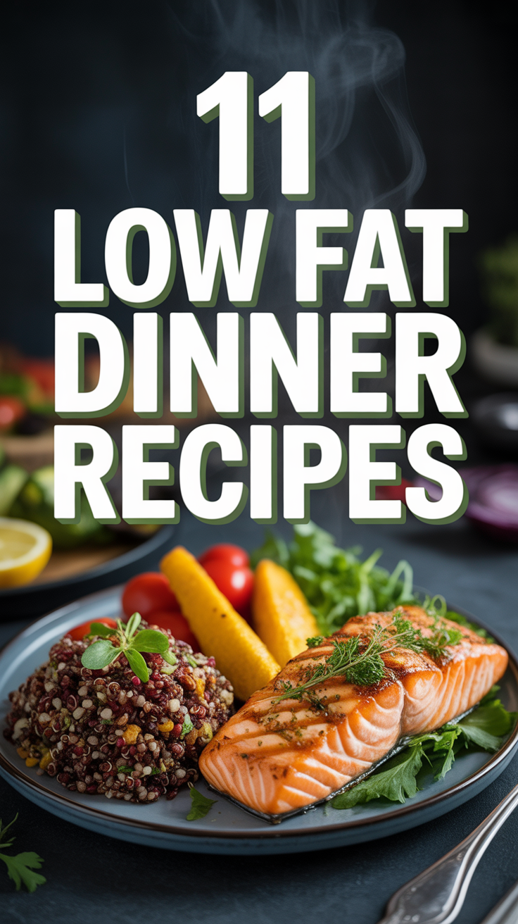 🥗 11 Low Fat Dinner Recipes