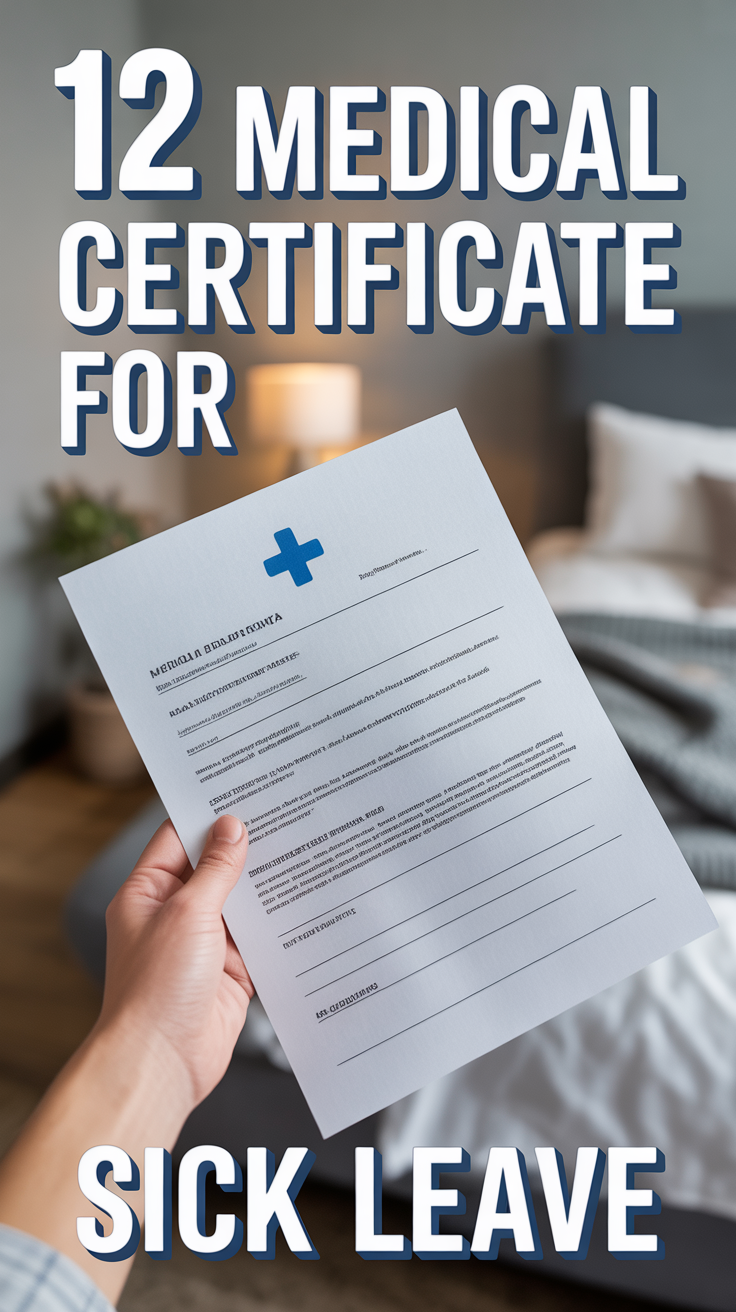 🤒 12 Medical Certificate For Sick Leave