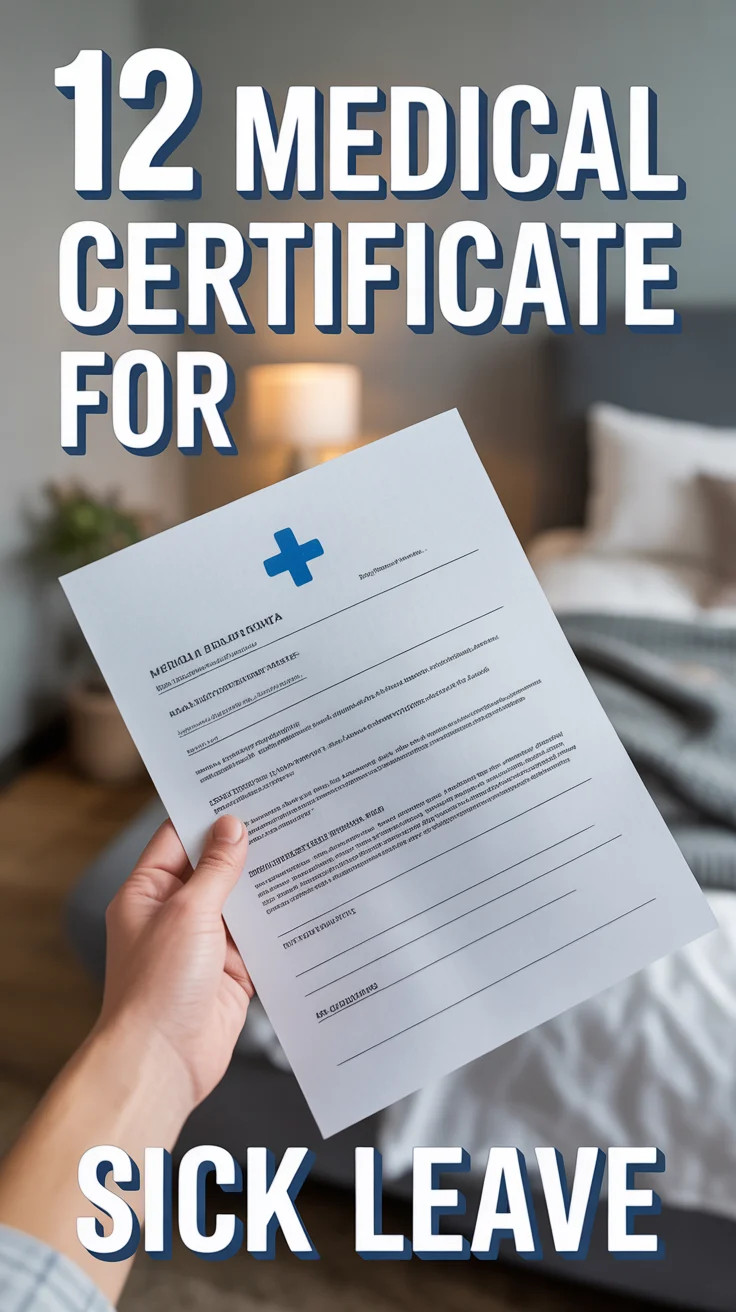 🤒 12 Medical Certificate For Sick Leave