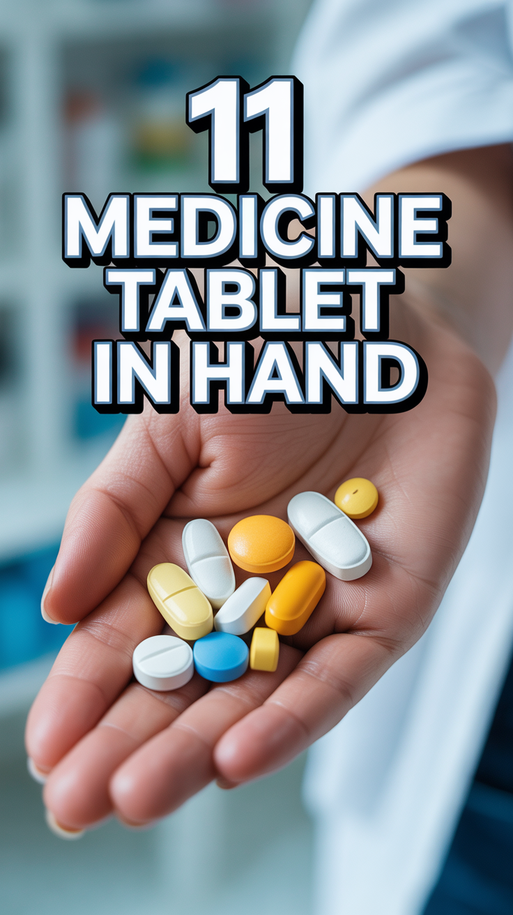 💊 11 Medicine Tablet In Hand
