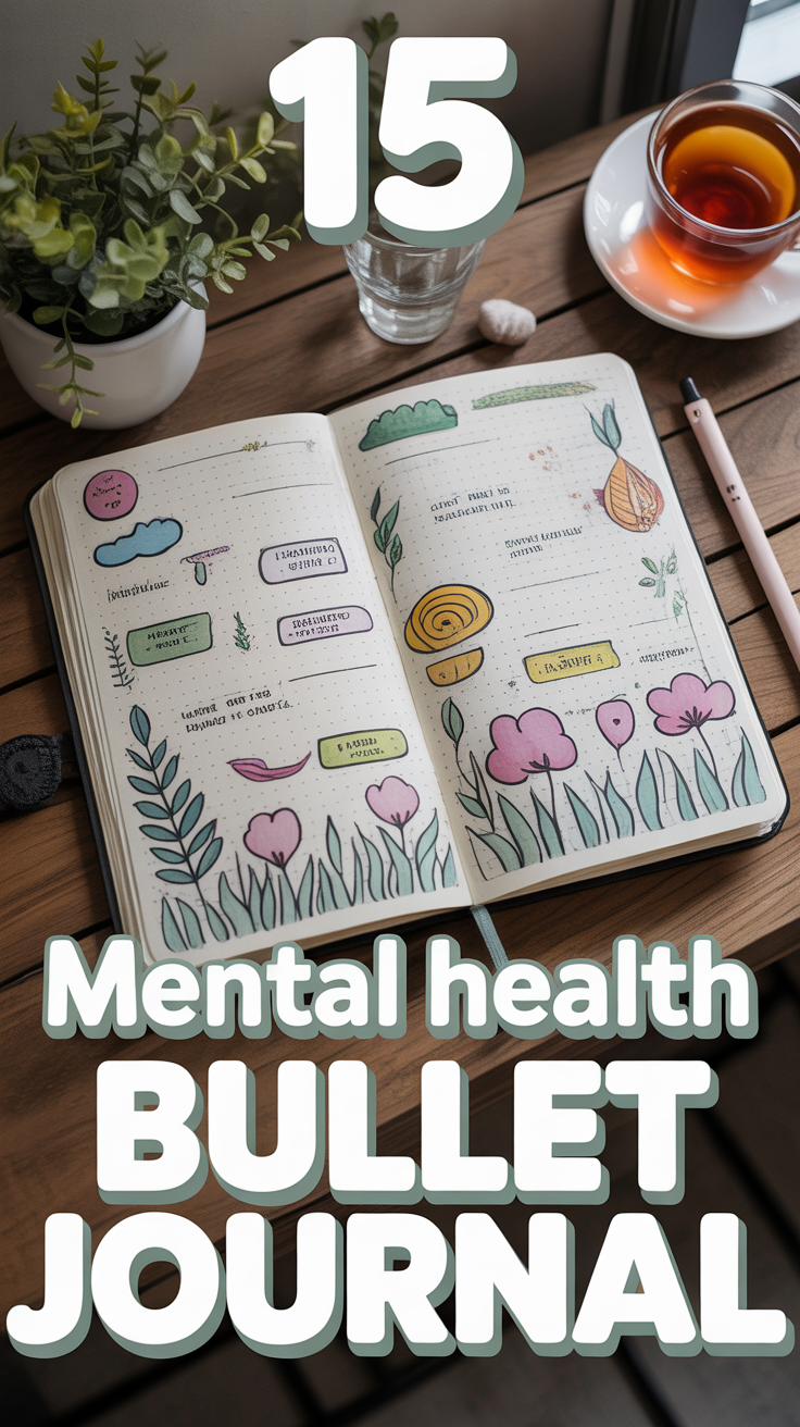 💖 15 Mental Health Bullet Journal