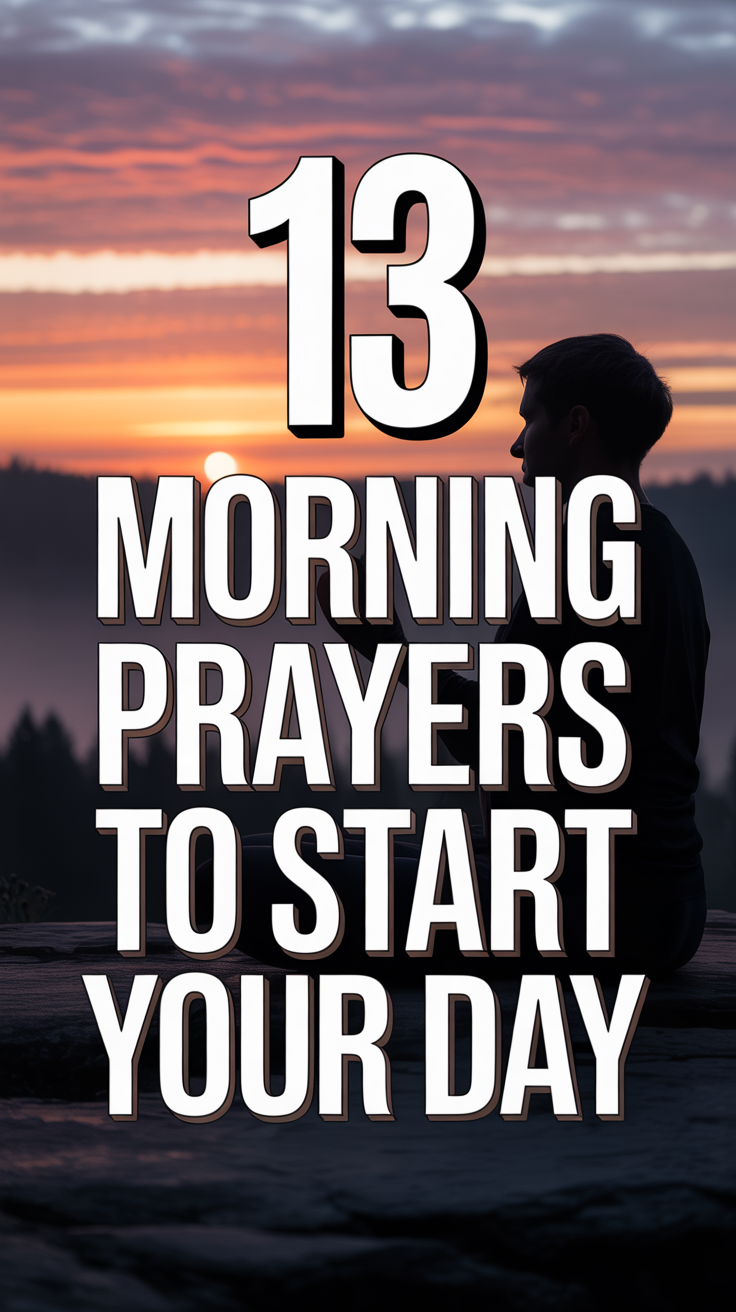 🙏 13 Morning Prayers To Start Your Day