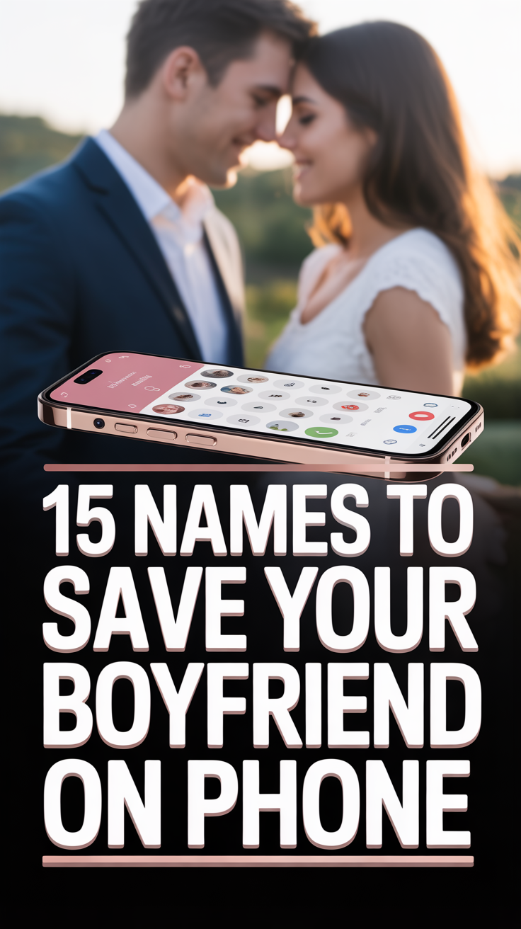 📞 15 Names To Save Your Boyfriend On Phone