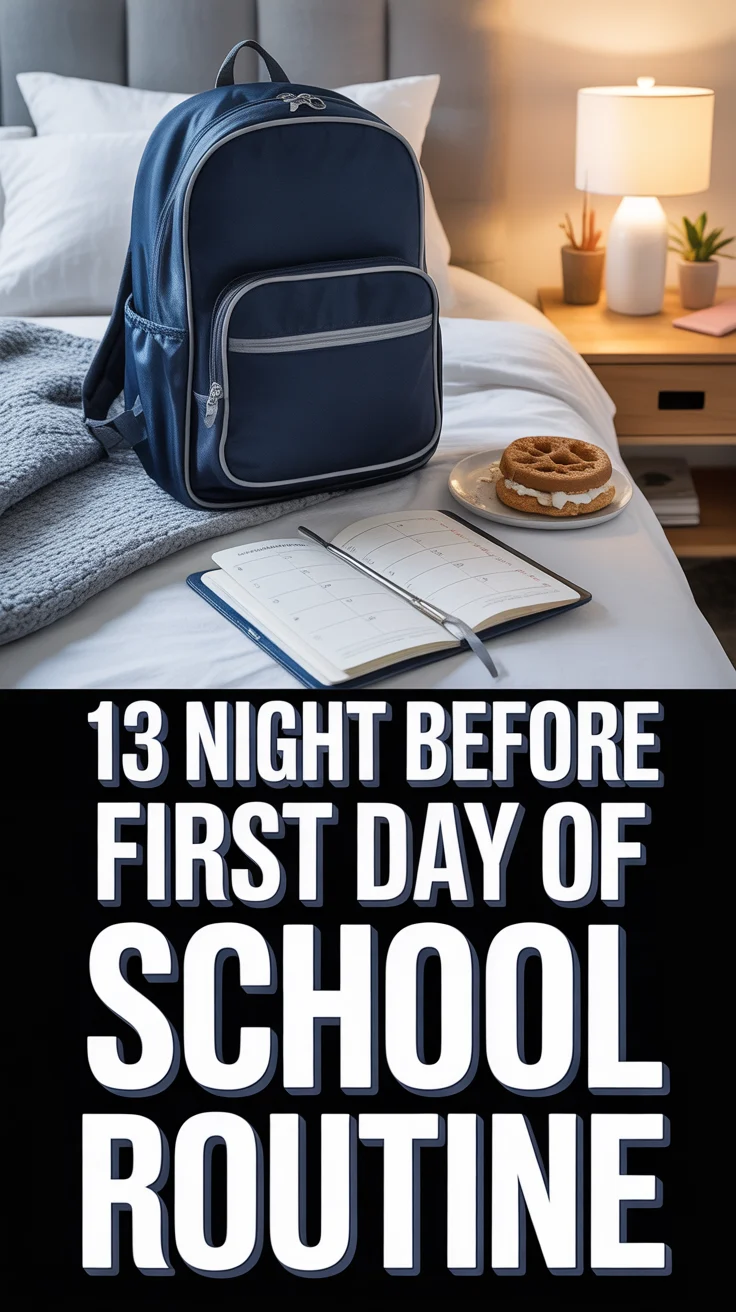 🎓 13 Night Before First Day Of School Routine