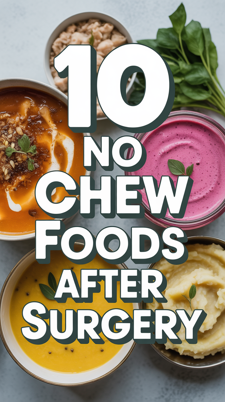 🥄 10 No Chew Foods After Surgery