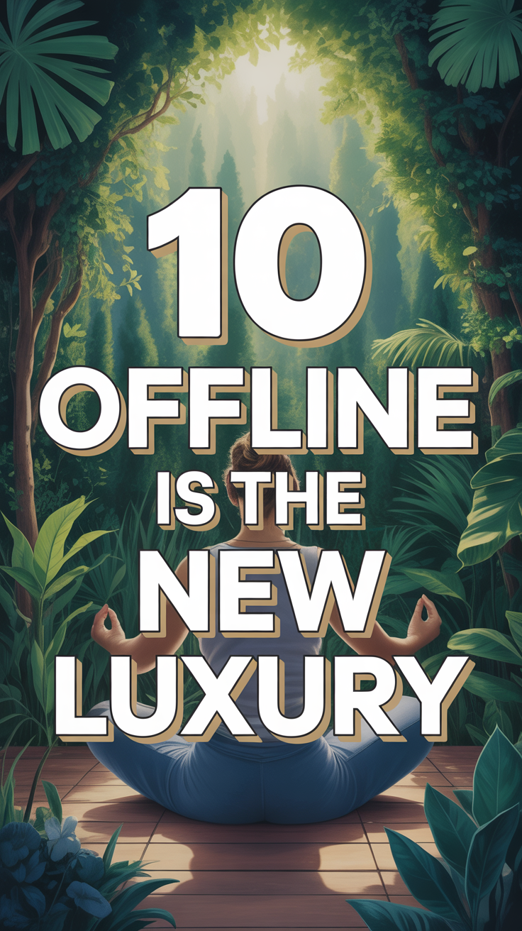 🧘‍♀️ 10 Offline Is The New Luxury