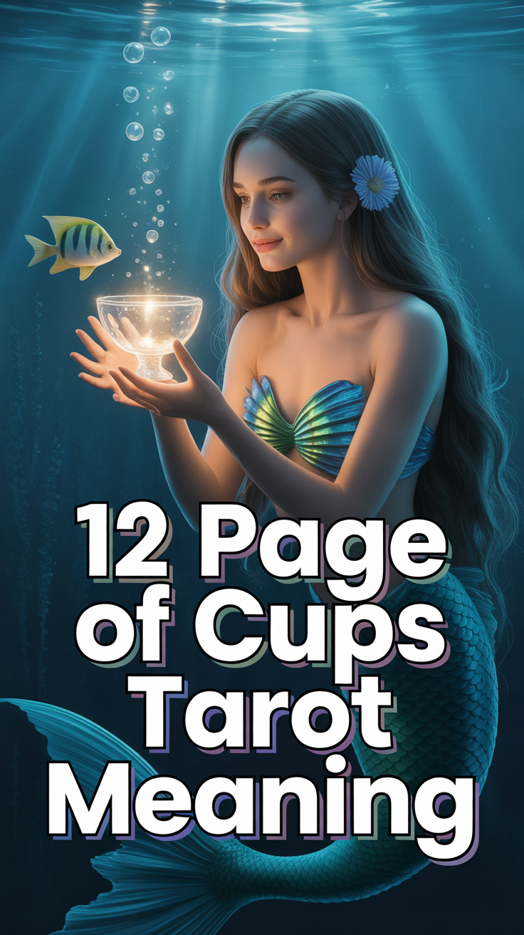 🧜‍♀️ 12 Page Of Cups Tarot Meaning