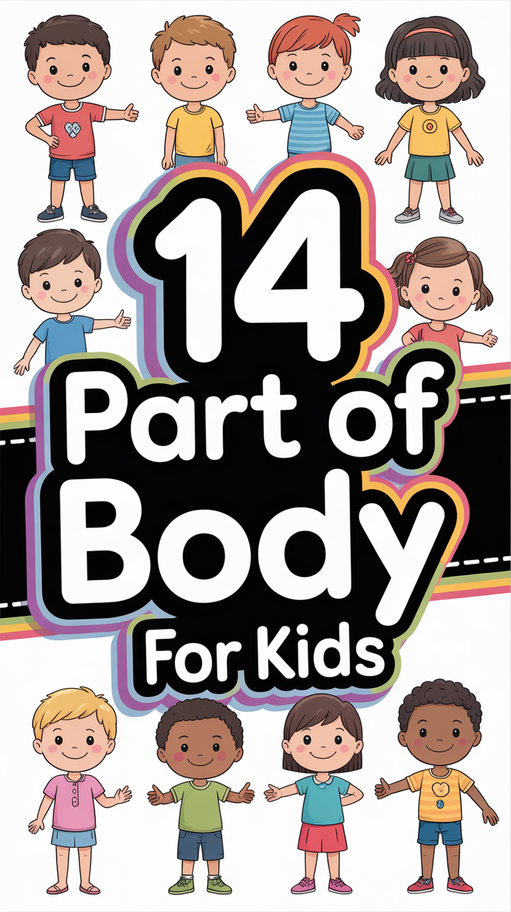 🧍 14 Part Of Body For Kids