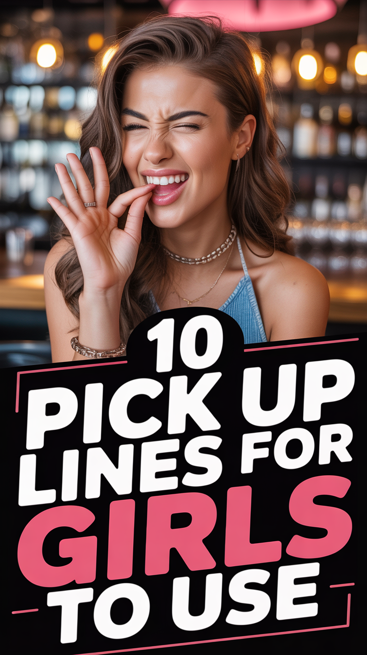😉 10 Pick Up Lines For Girls To Use