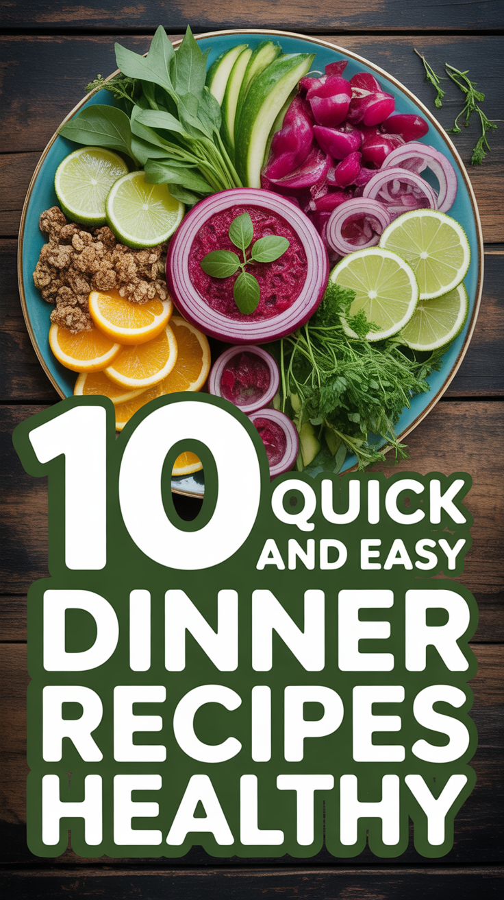 🥗 10 Quick And Easy Dinner Recipes Healthy
