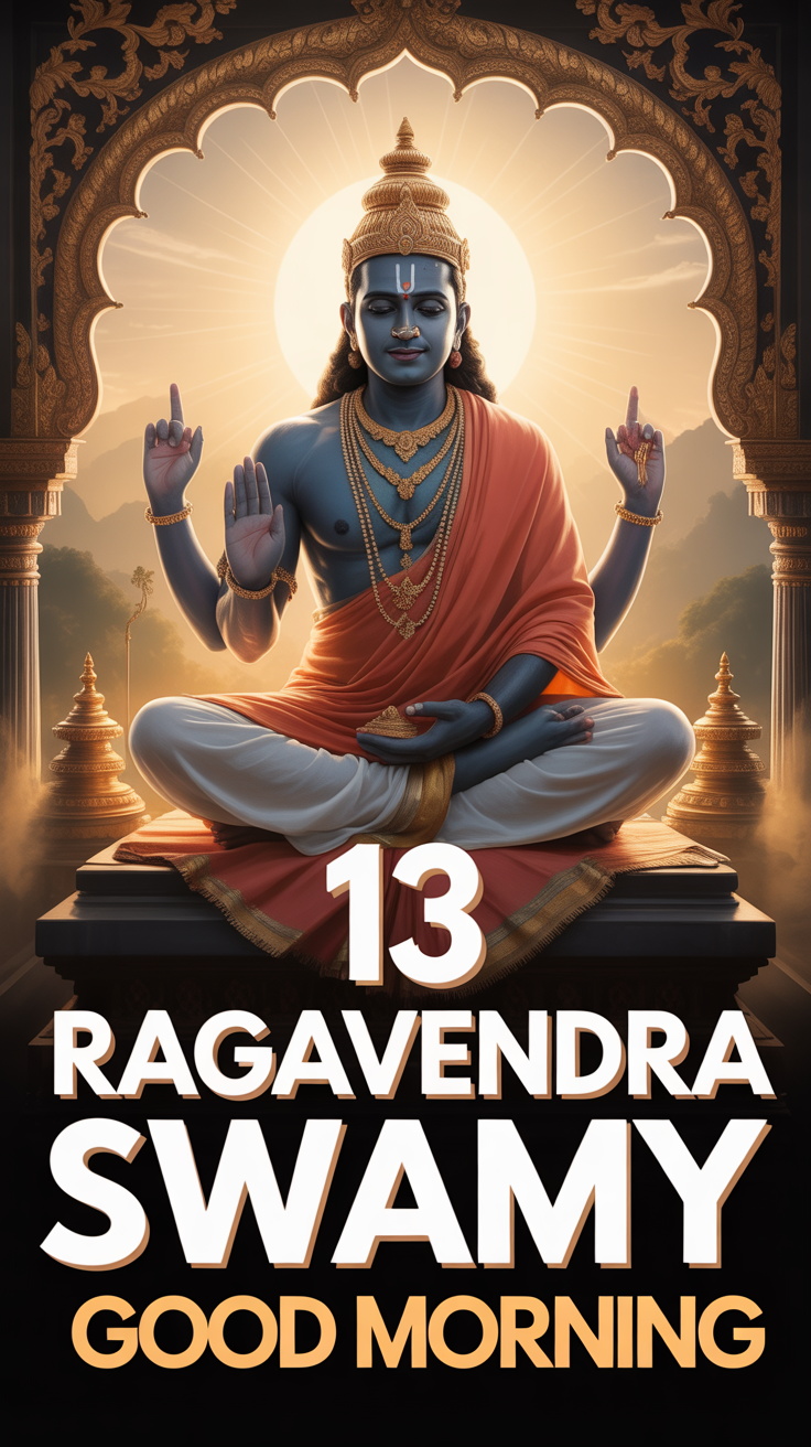 🙏 13 Ragavendra Swamy Images Good Morning