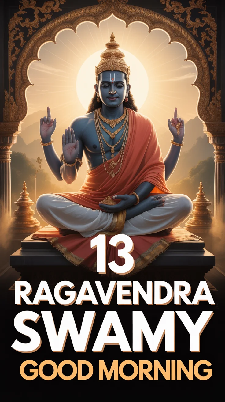 🙏 13 Ragavendra Swamy Images Good Morning