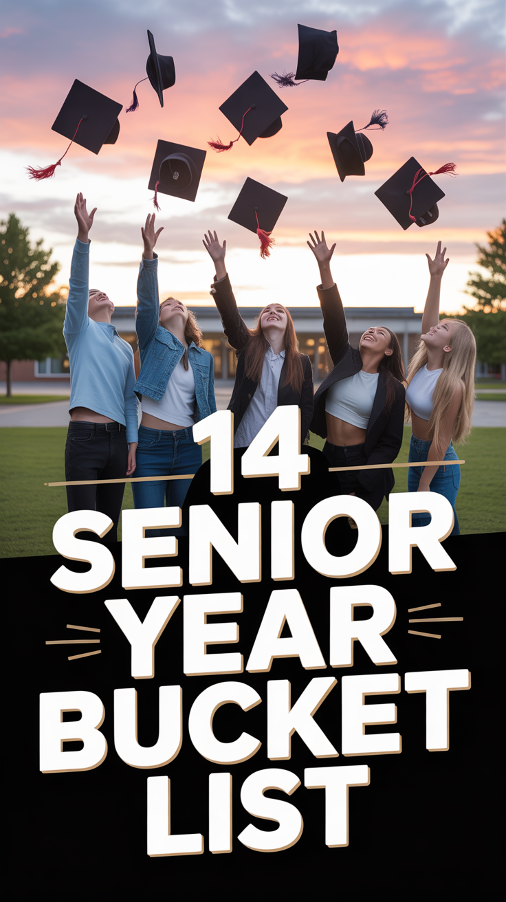 🎓 14 Senior Year Bucket List