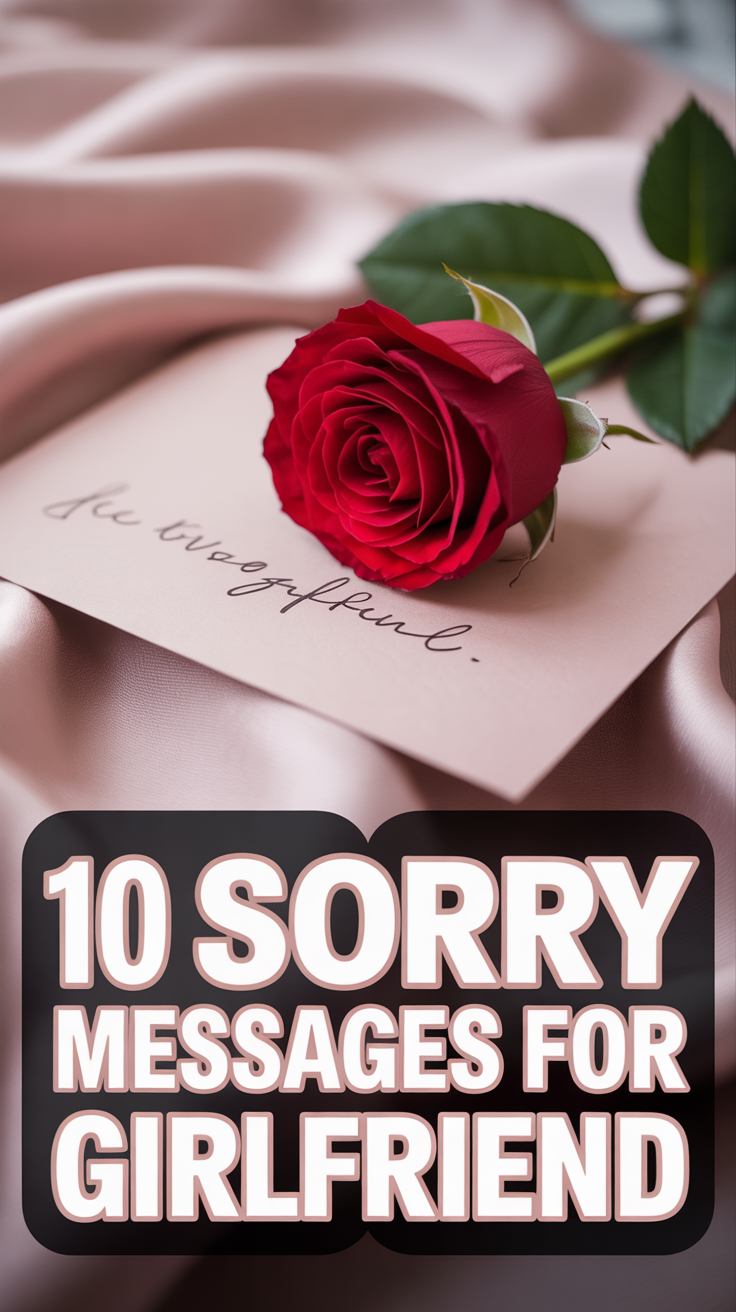 🙋 10 Sorry Messages For Girlfriend