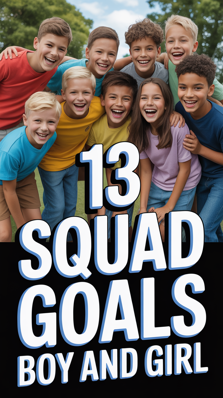 🤝 13 Squad Goals Boy And Girl
