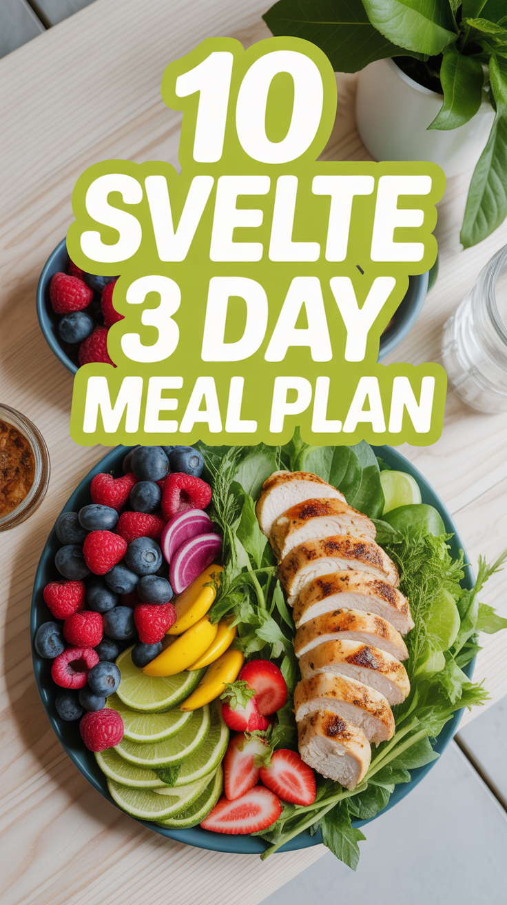 🥗 10 Svelte 3 Day Meal Plan