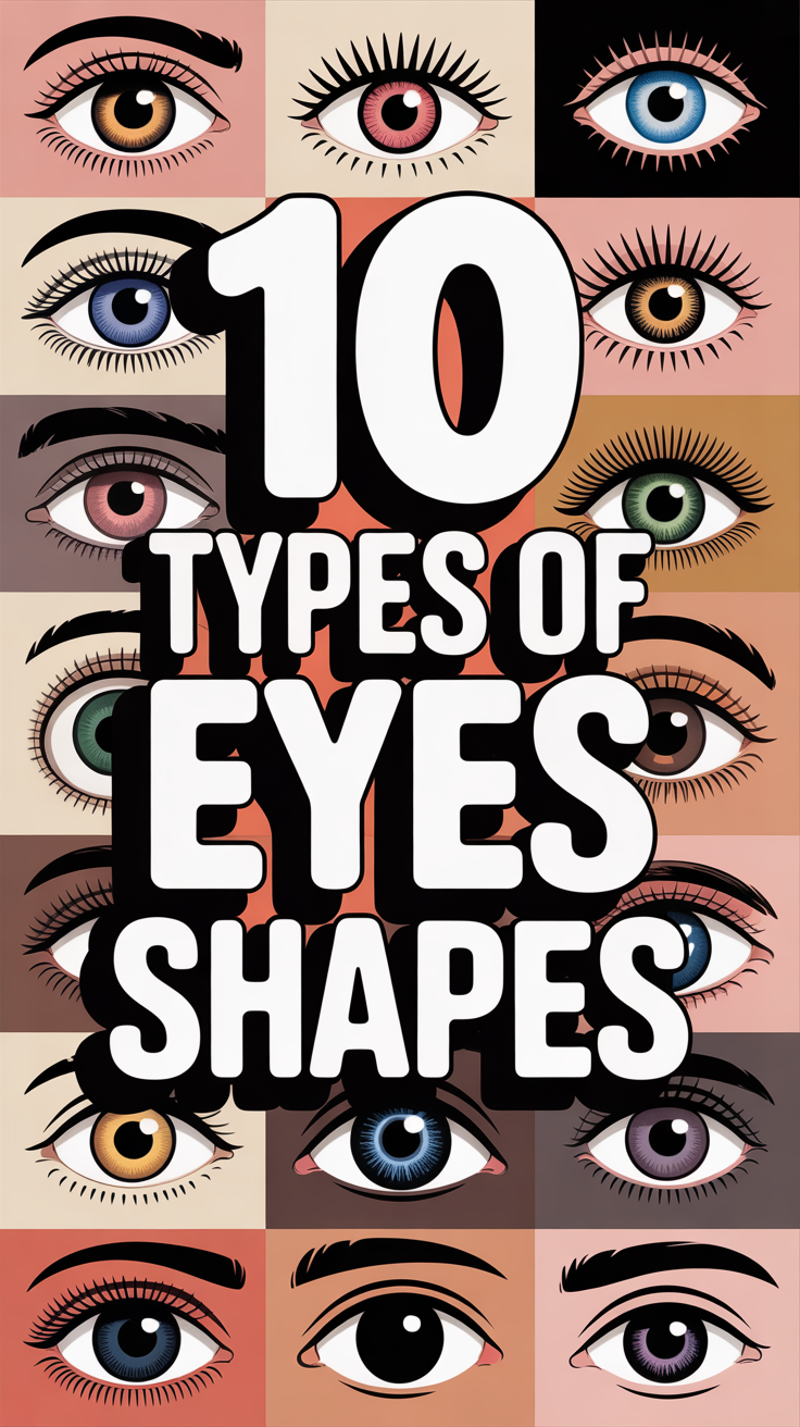 👀 10 Types Of Eyes Shapes