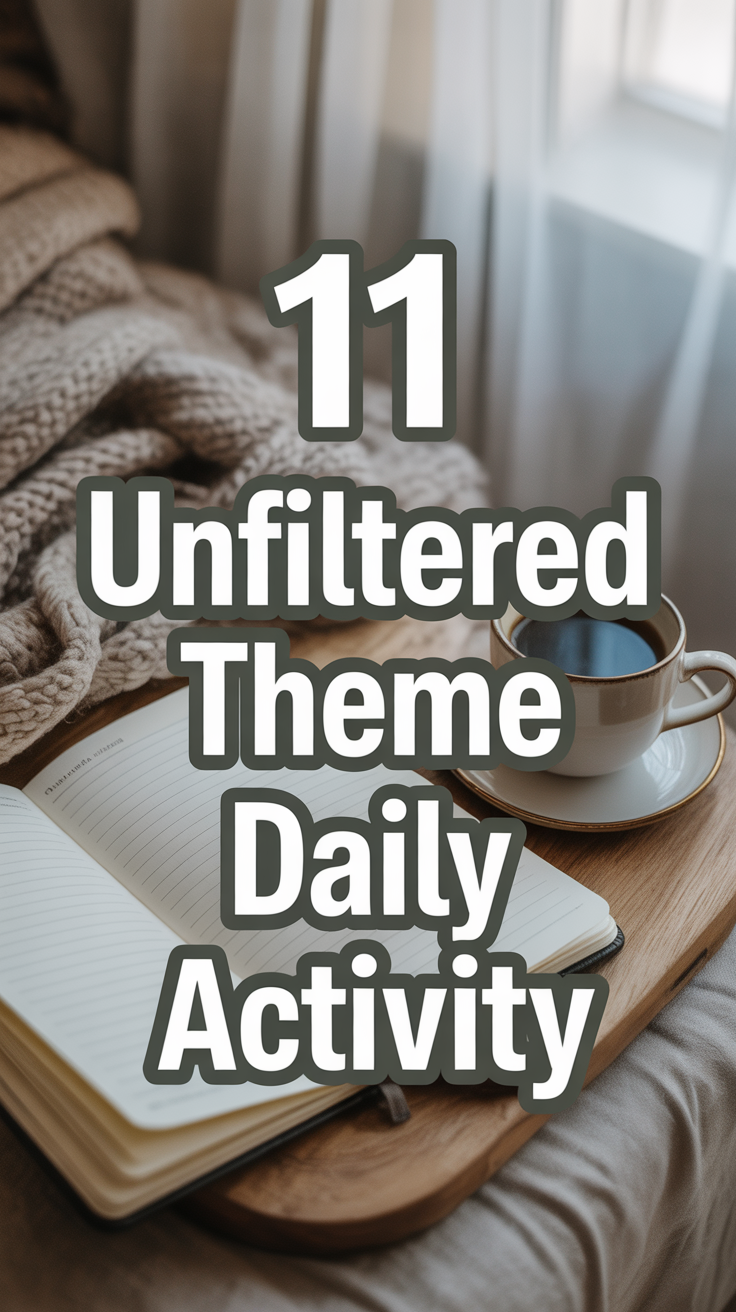 ✨ 11 Unfiltered Theme Daily Activity