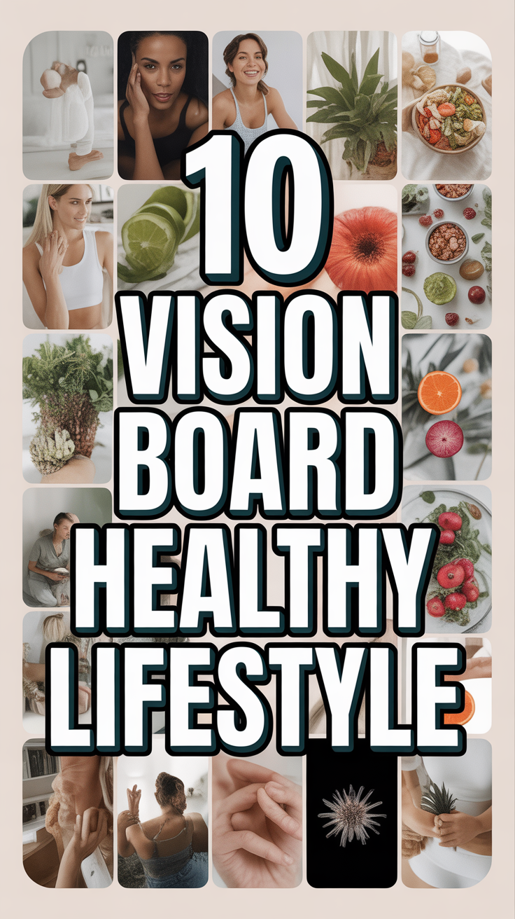 ✨ 10 Vision Board Healthy Lifestyle