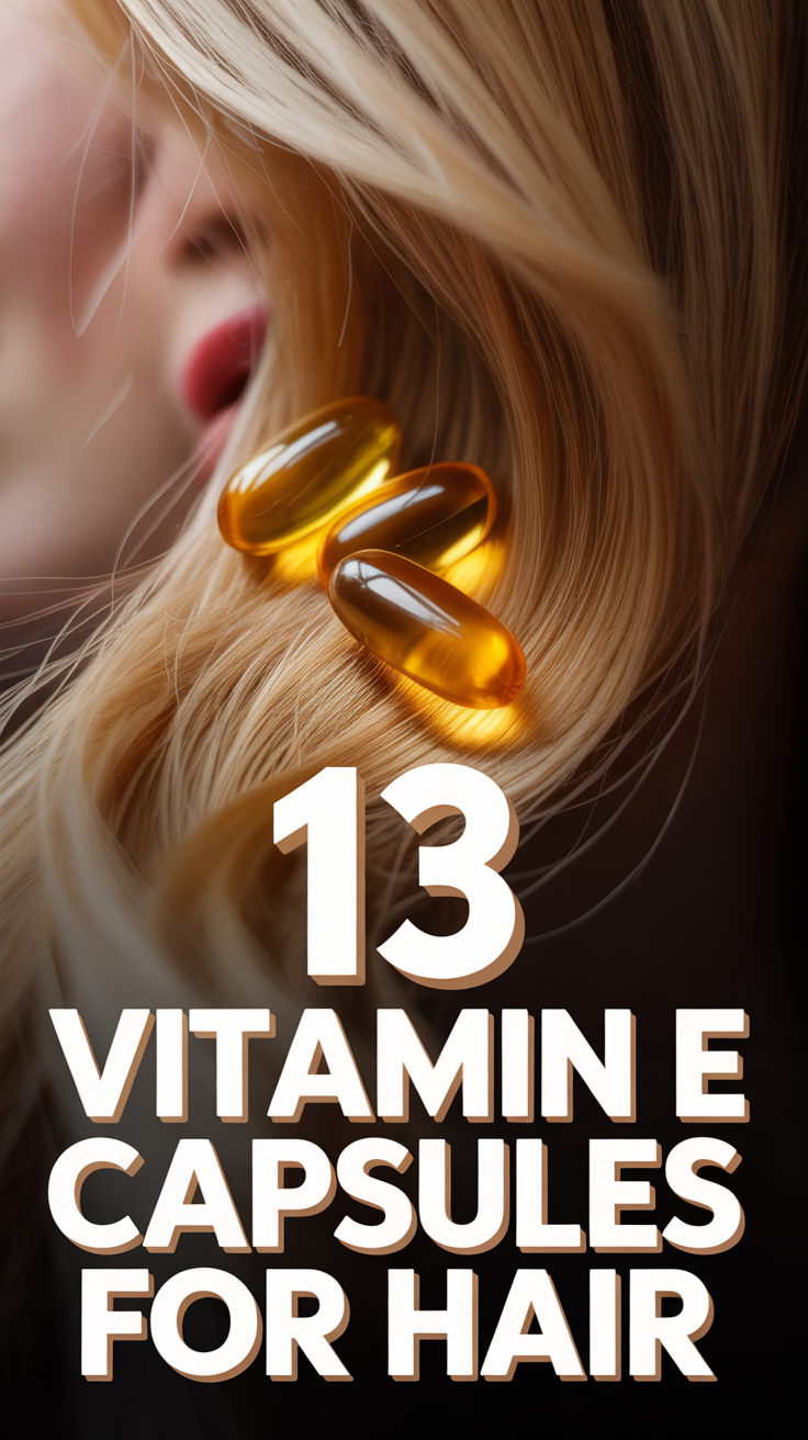 💎 13 Vitamin E Capsules For Hair