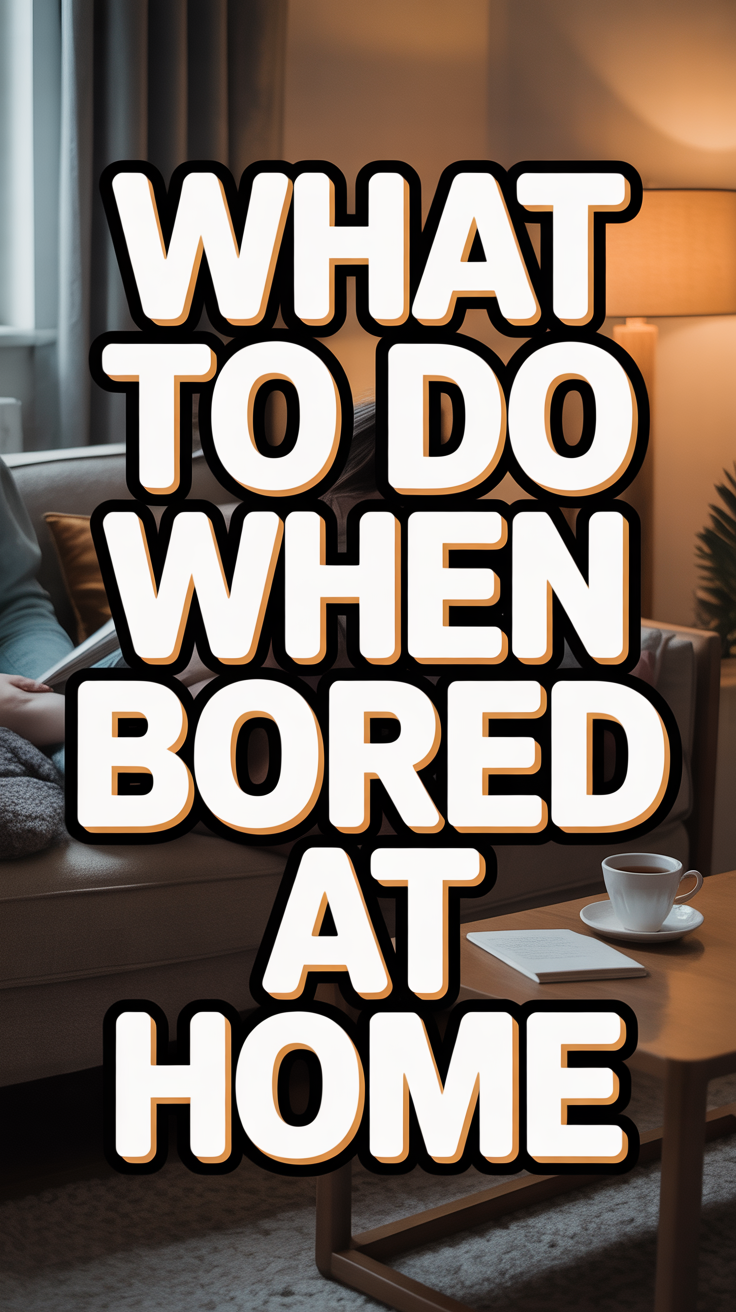🛋️ What To Do When Bored At Home