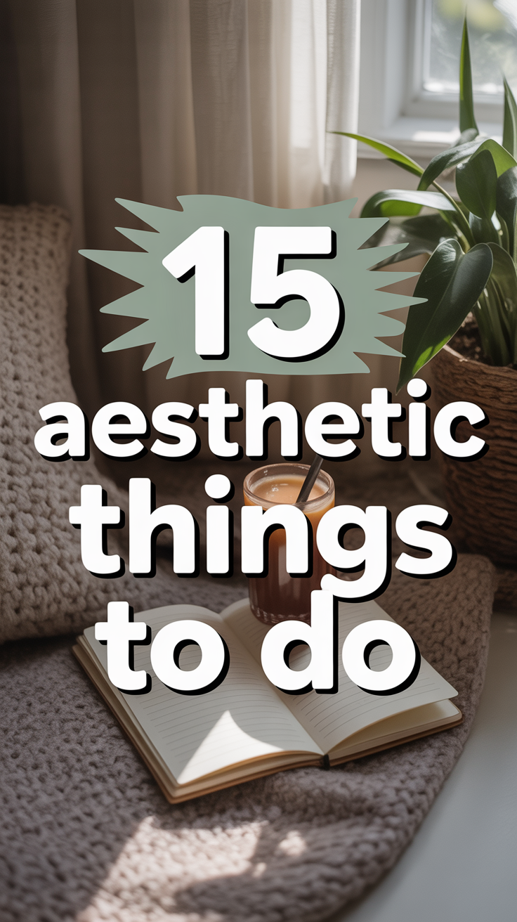 ✨ 15 Aesthetic Things To Do