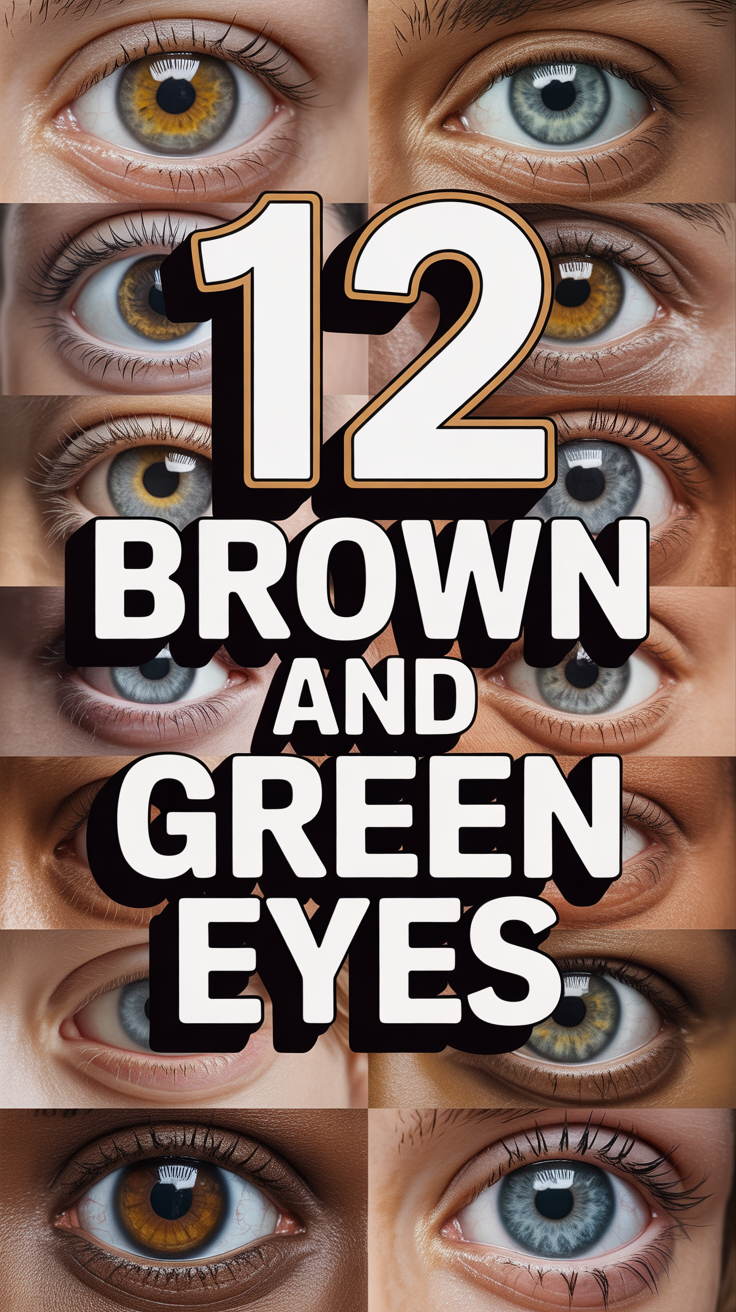 👁️ 12 Brown And Green Eyes