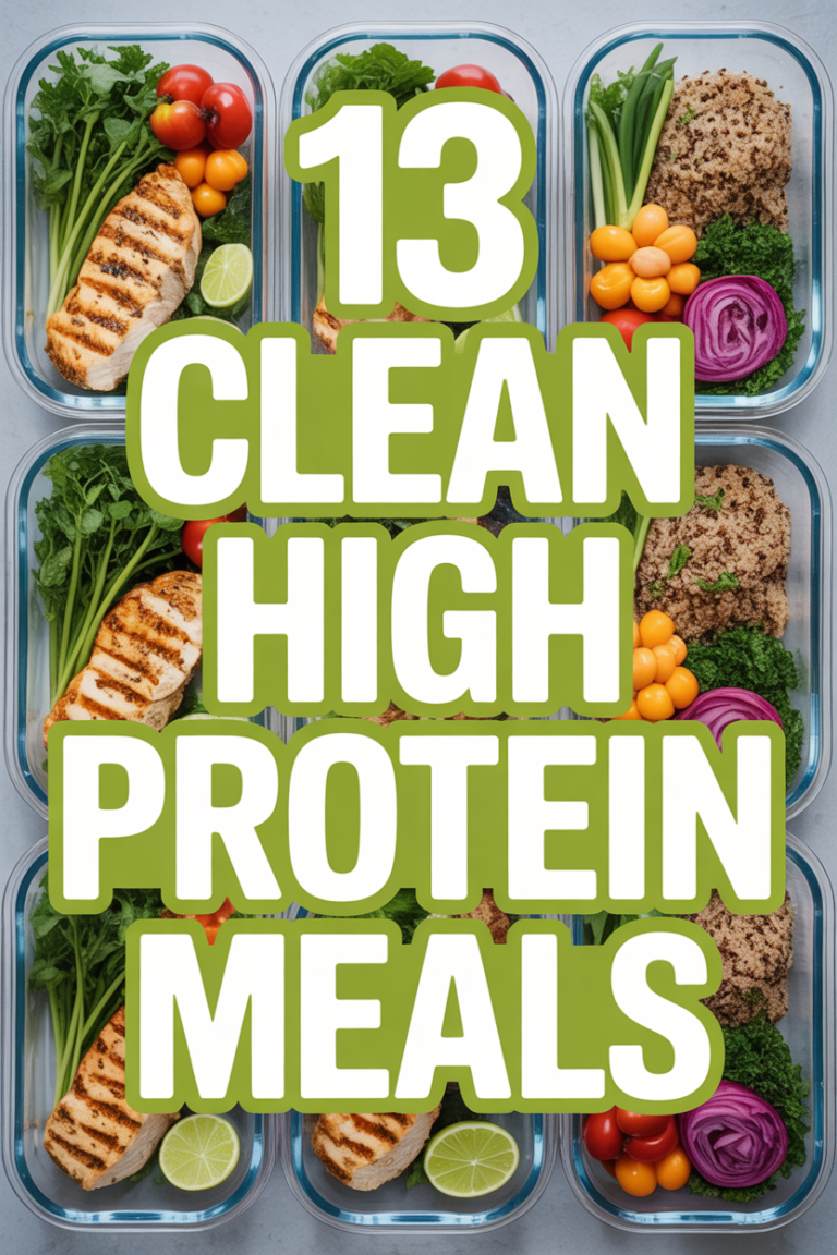 💪 13 Clean High Protein Meals