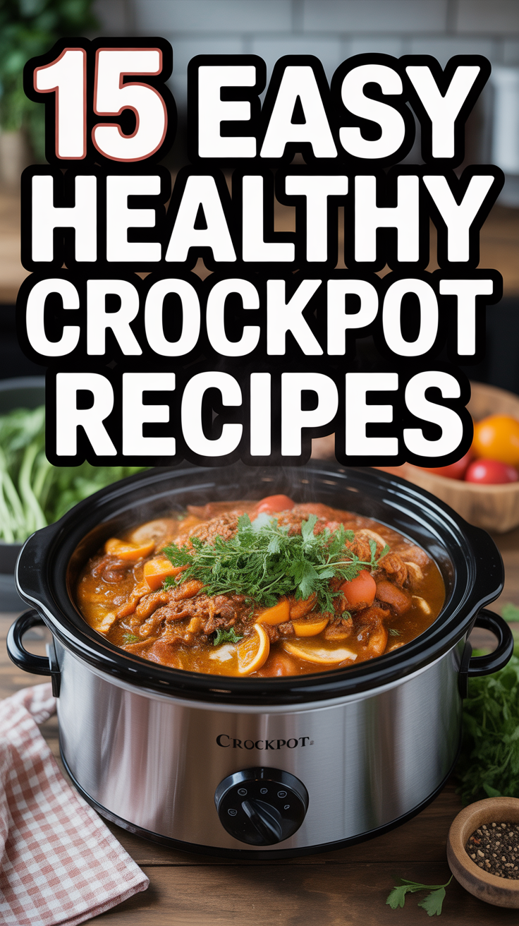 🍲 15 Easy Healthy Crockpot Recipes