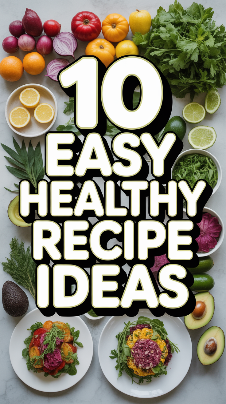 🥑 10 Easy Healthy Recipe Ideas