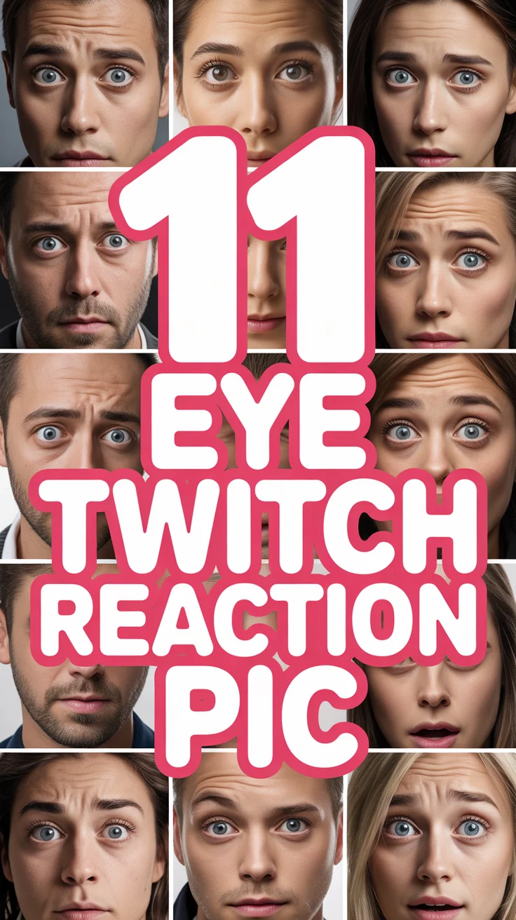 🤔 11 Eye Twitch Reaction Pic