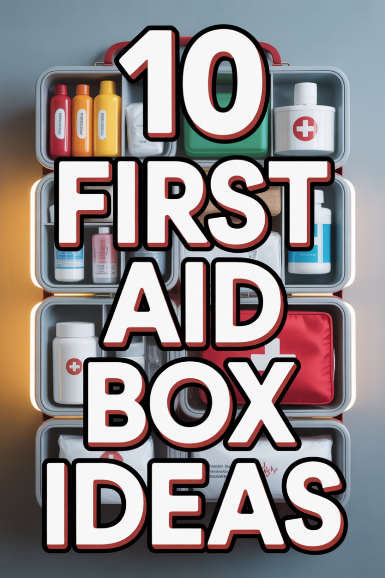 🩹 10 First Aid Box Ideas