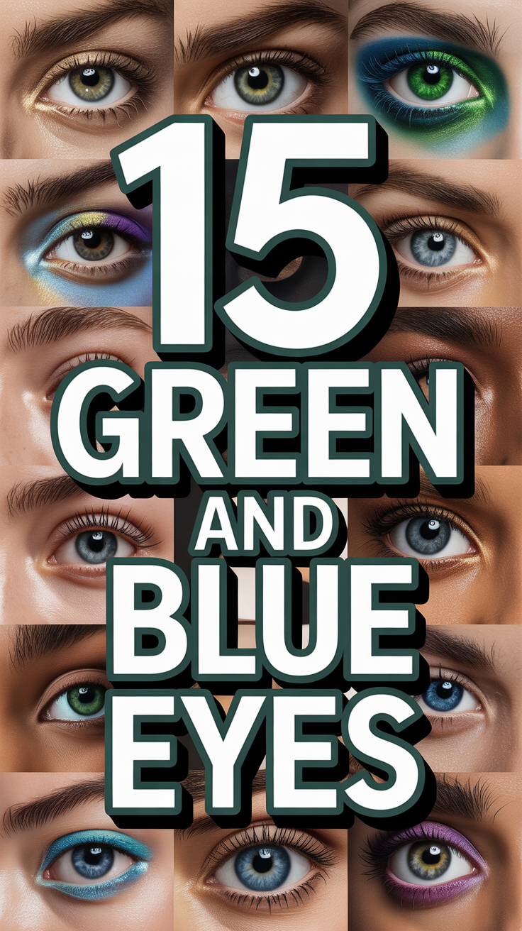 👁 15 Green And Blue Eyes