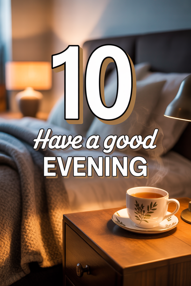 🌙 10 Have A Good Evening