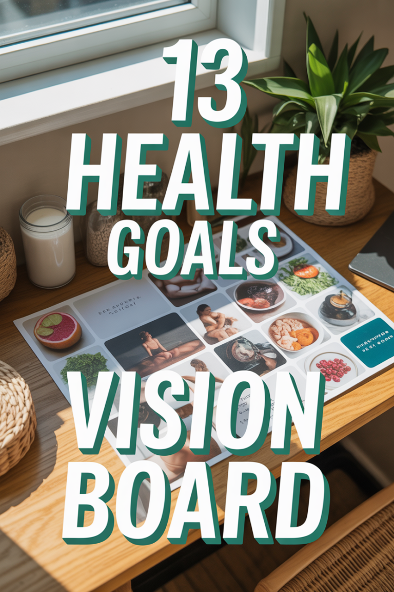 💪 13 Health Goals Vision Board