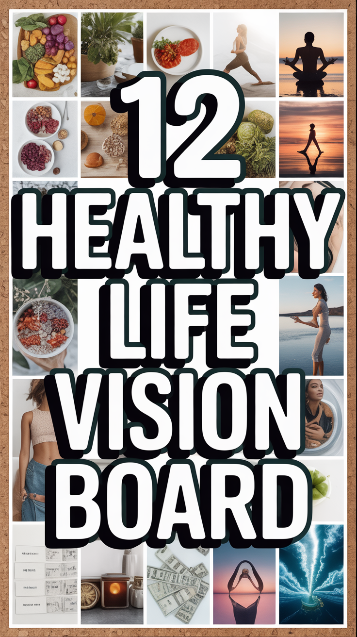 🌱 12 Healthy Life Vision Board