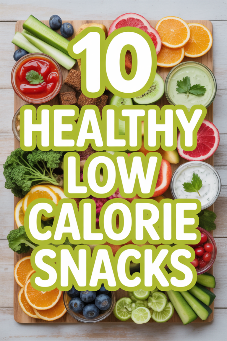 🥦 10 Healthy Low Calorie Snacks