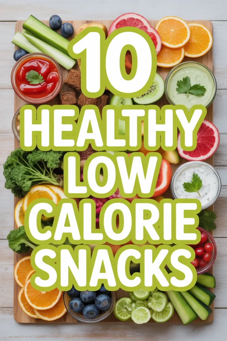 🥦 10 Healthy Low Calorie Snacks