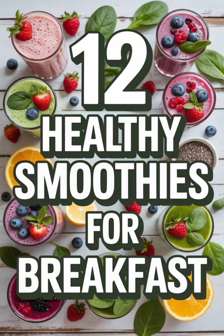 🍓 12 Healthy Smoothies For Breakfast