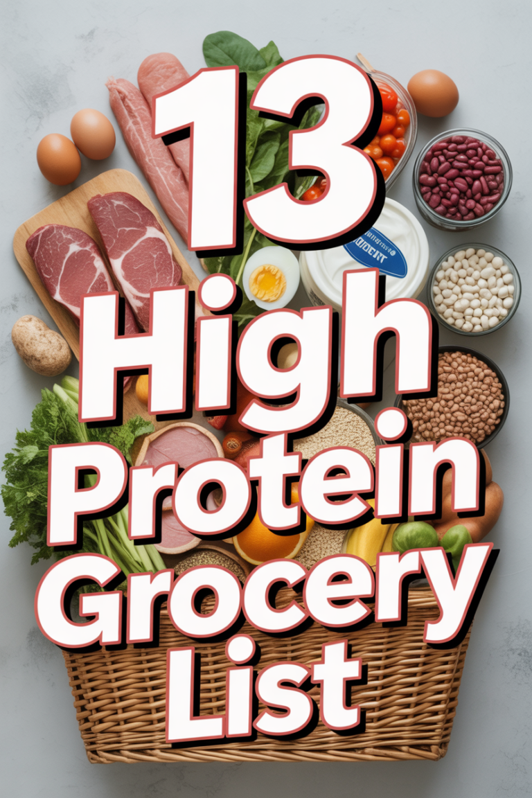💪 13 High Protein Grocery List