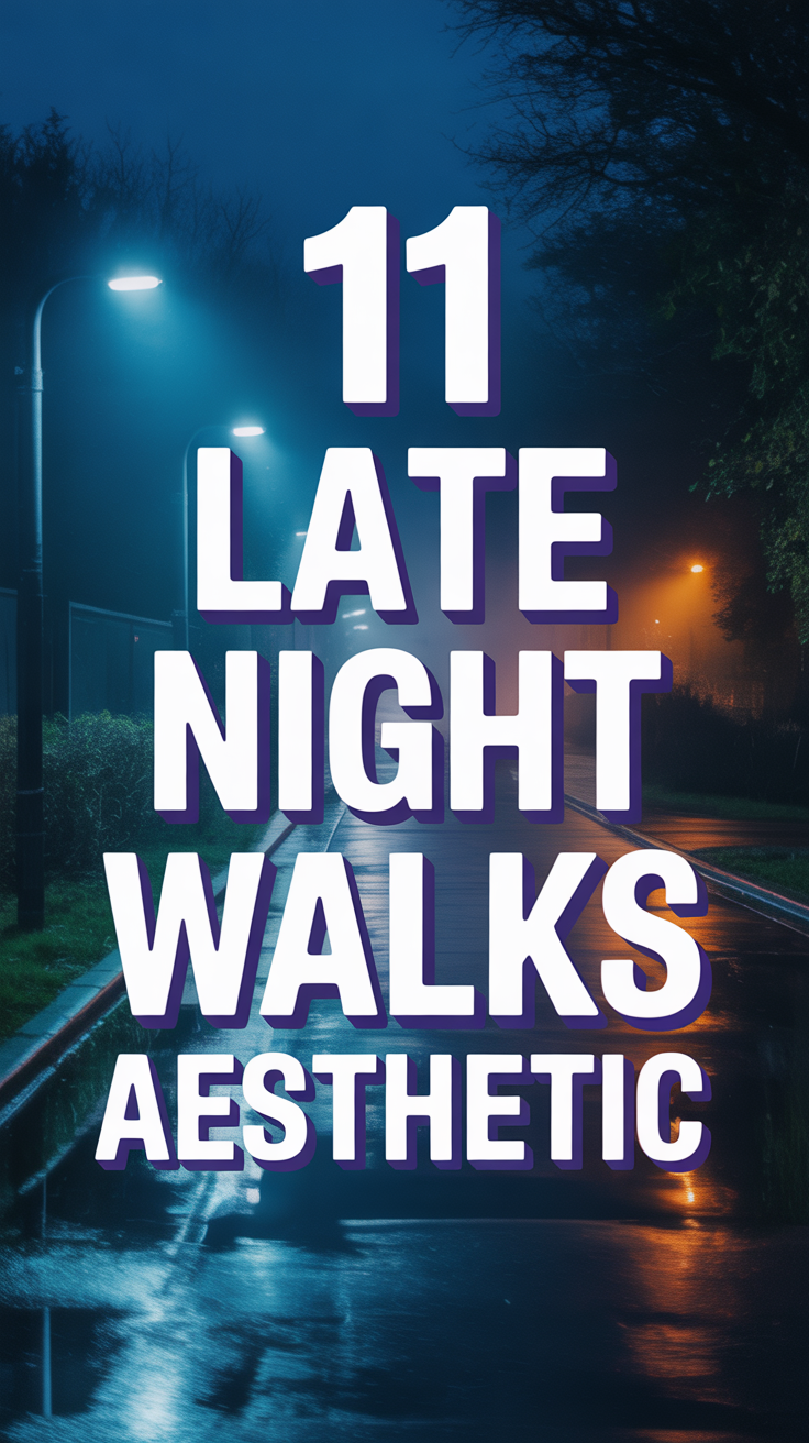 🌙 11 Late Night Walks Aesthetic