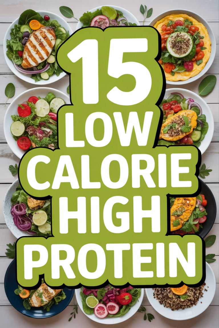 💪 15 Low Calorie High Protein