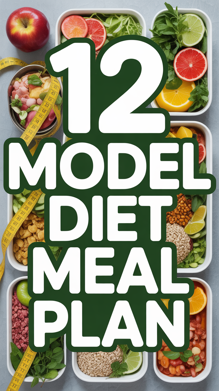 🍎 12 Model Diet Meal Plan